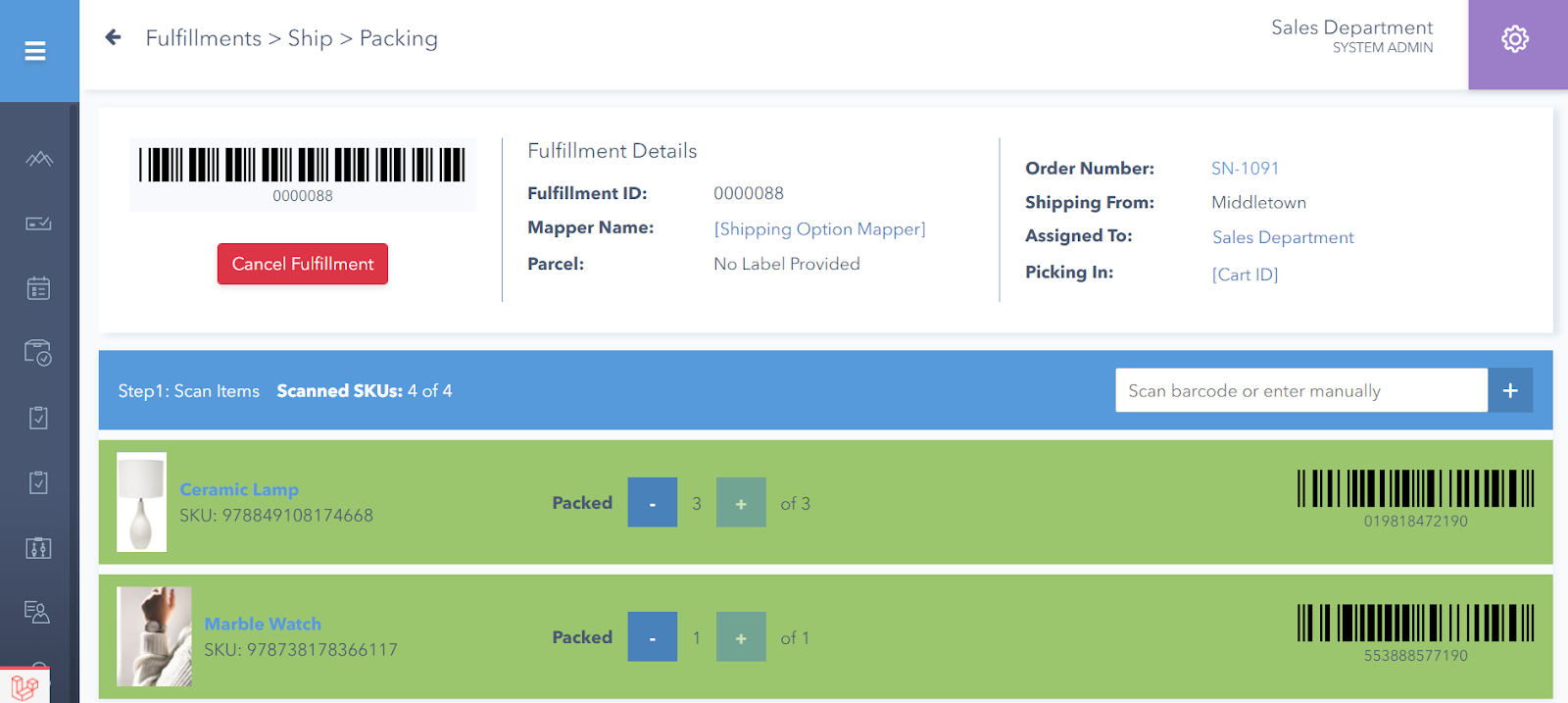 Fulfillment Management