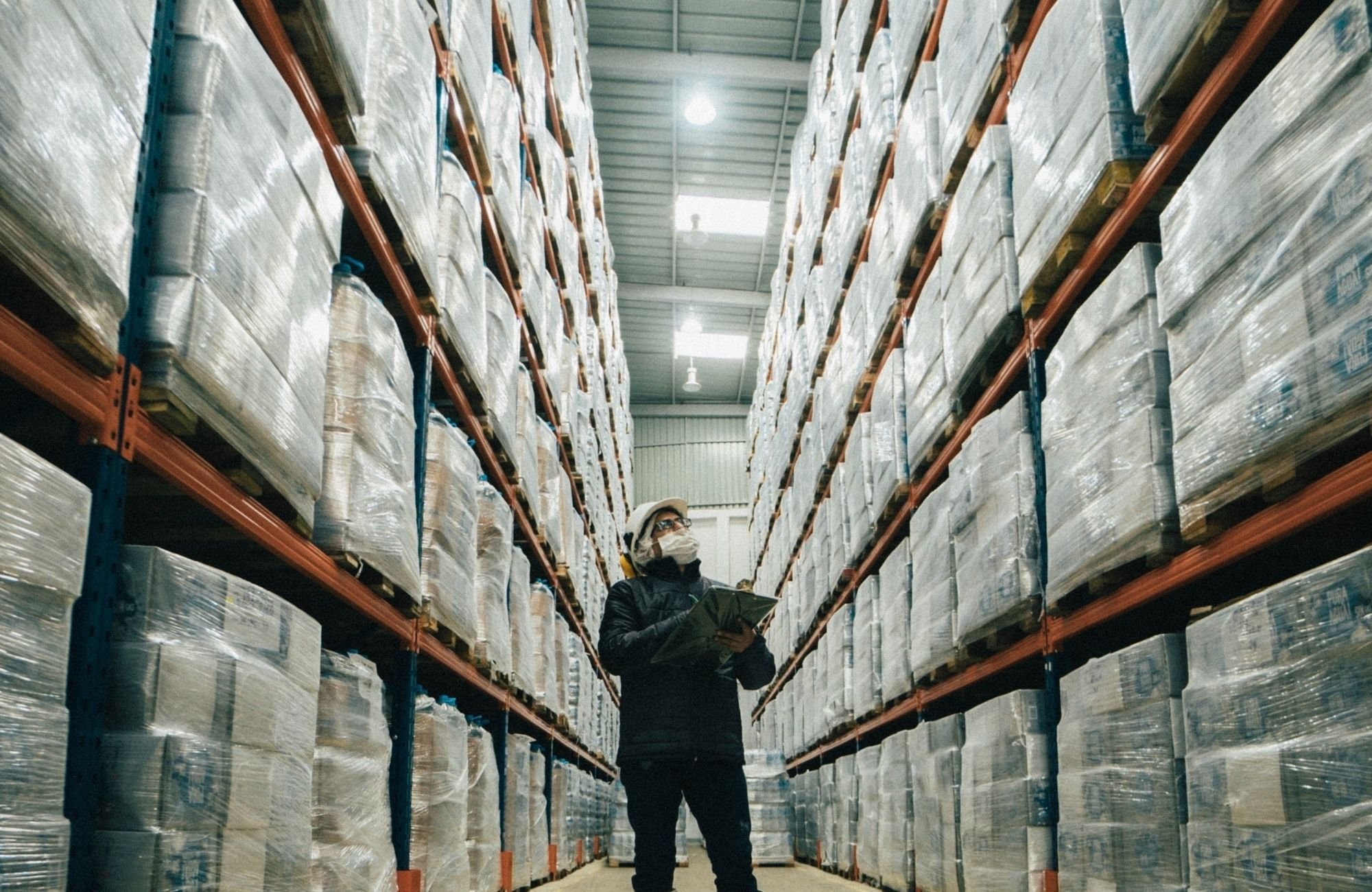 Warehouse with Employee Background