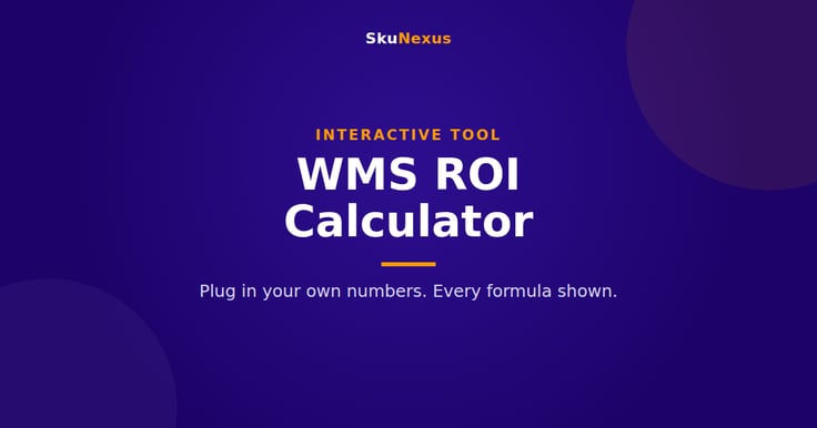 WMS ROI Calculator guide from SkuNexus