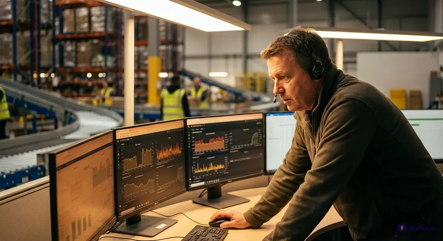 Multichannel inventory management dashboard showing real-time sync across platforms with 99.9% accuracy