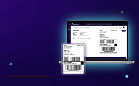 SkuNexus shipping rate shopping dashboard comparing carrier rates from UPS, FedEx, USPS, and DHL for automated label generation