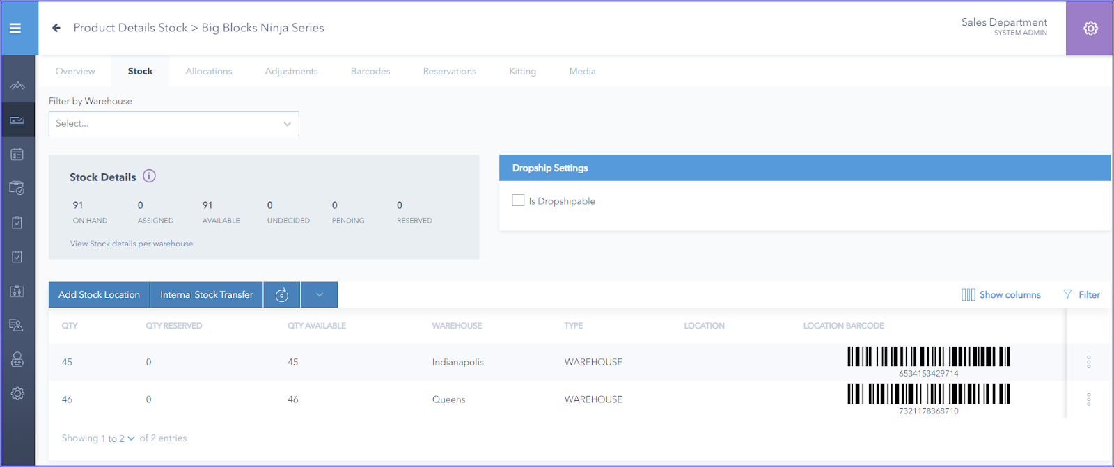 Homepage Inventory
