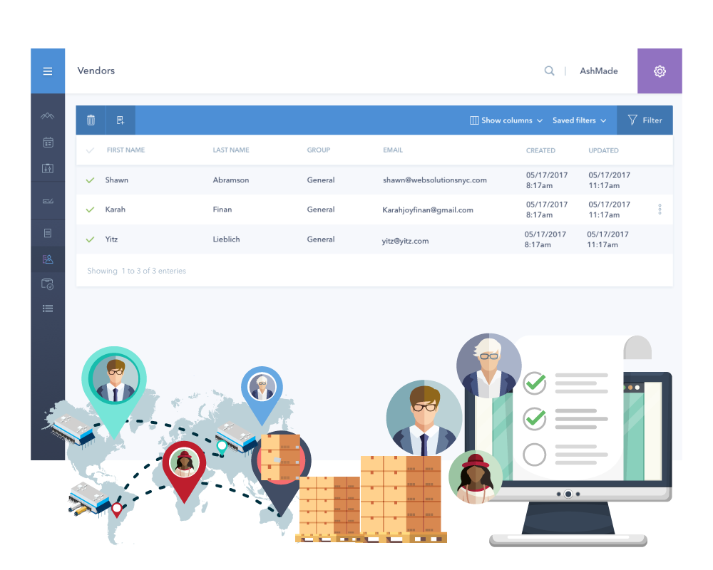 SkuNexus vendor management dashboard
