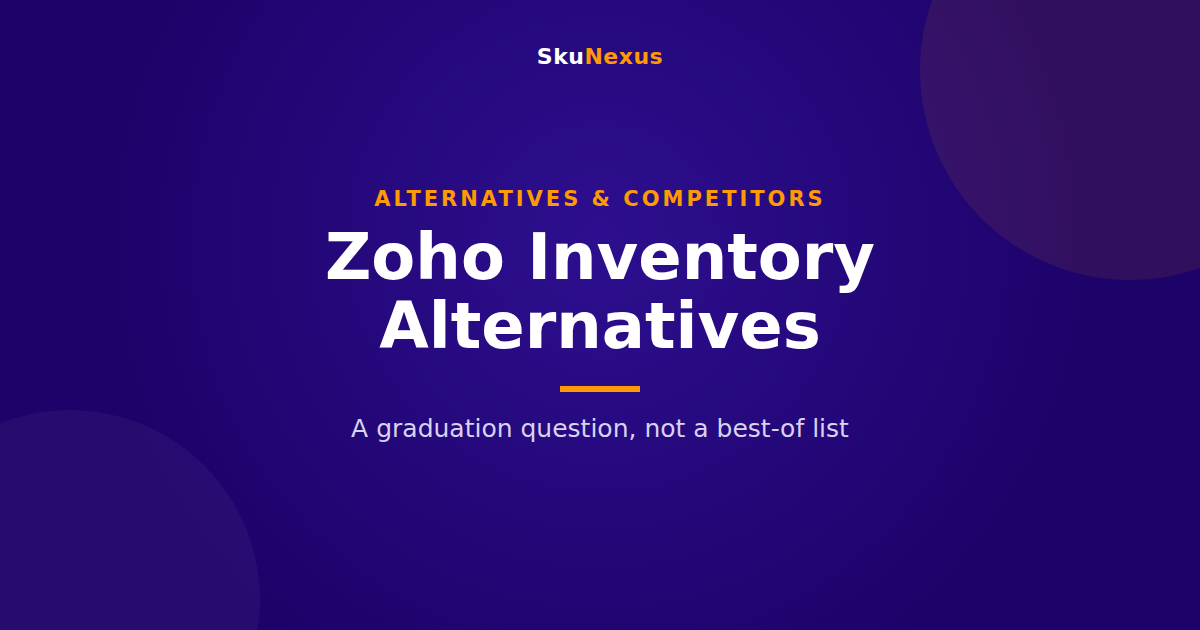 Zoho Inventory Alternatives guide from SkuNexus