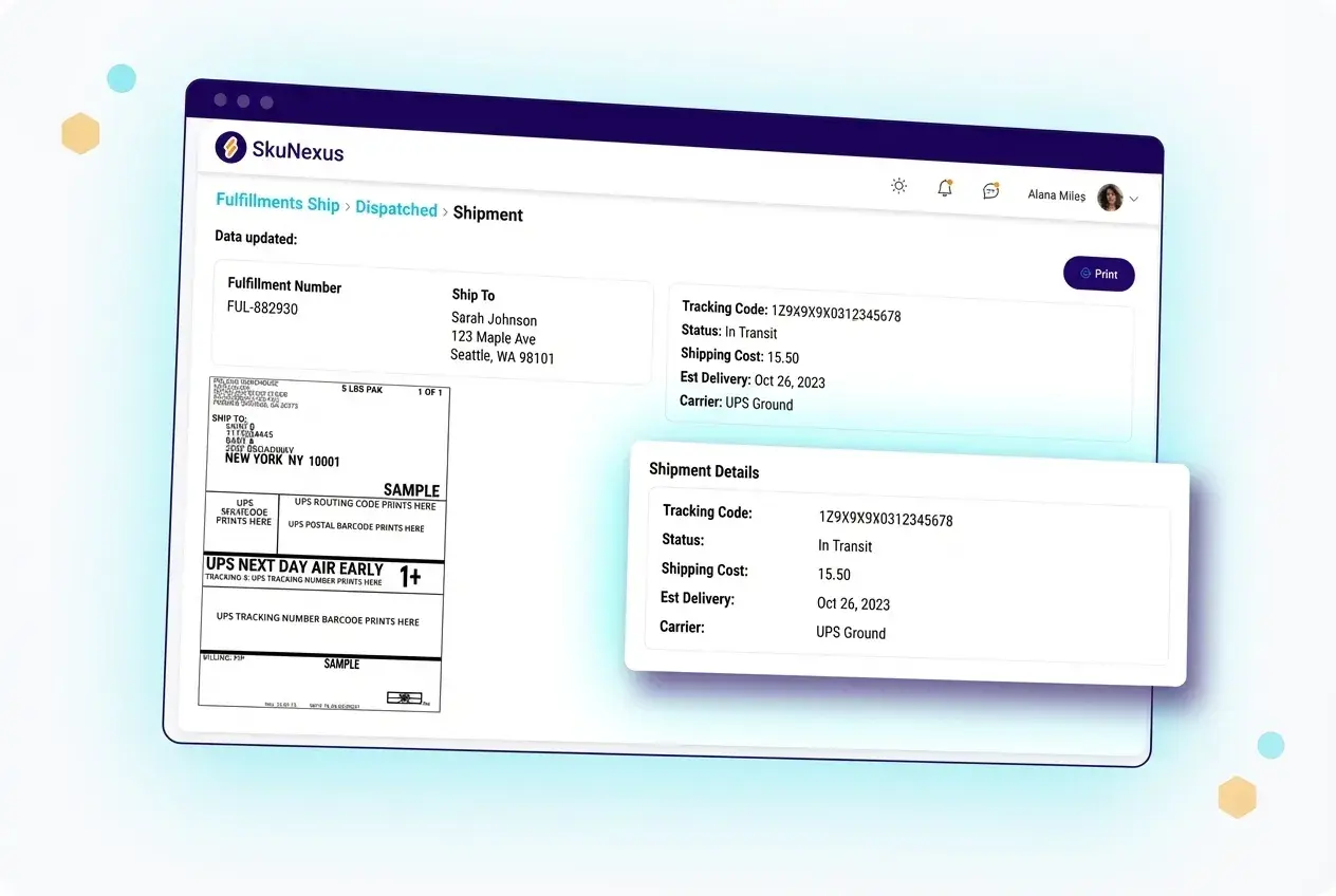 Fulfillment Management feature 2 — SkuNexus