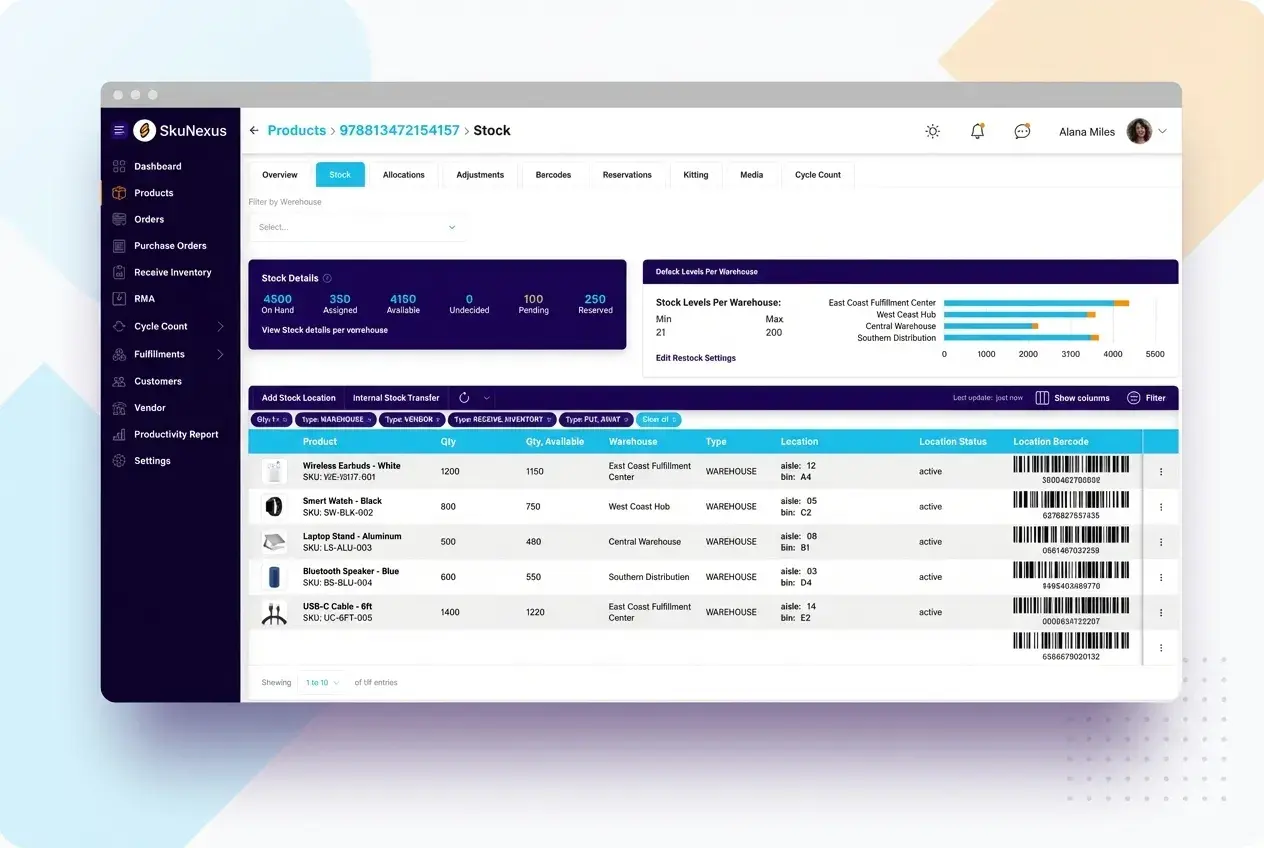 Fulfillment Management feature 3 — SkuNexus