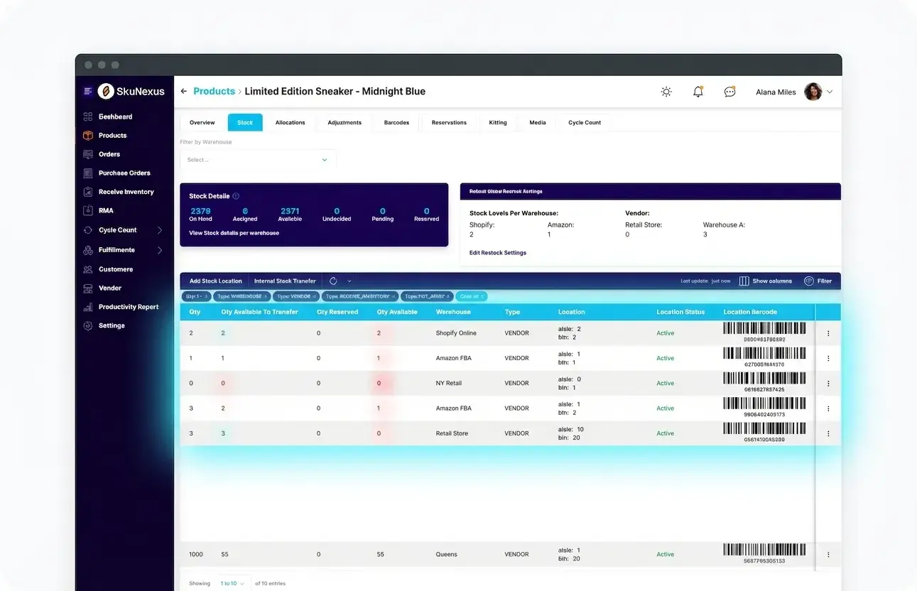 Multi-Channel Inventory feature 2 — SkuNexus