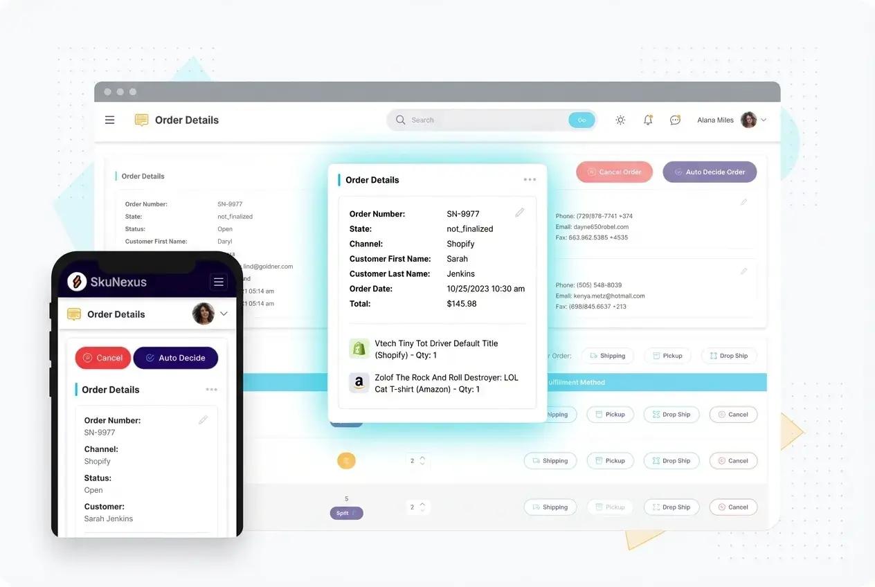 Order Management feature 1 — SkuNexus