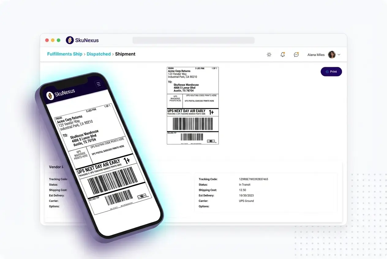 Returns Management feature 2 — SkuNexus