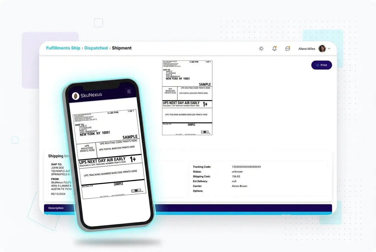 Shipping & Rate Shopping feature 3 — SkuNexus