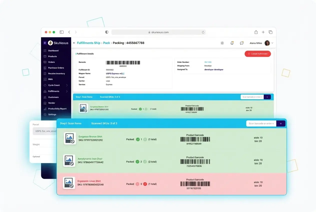 Warehouse Management feature 1 — SkuNexus