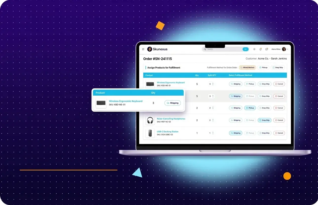Fulfillment Management — SkuNexus product screenshot