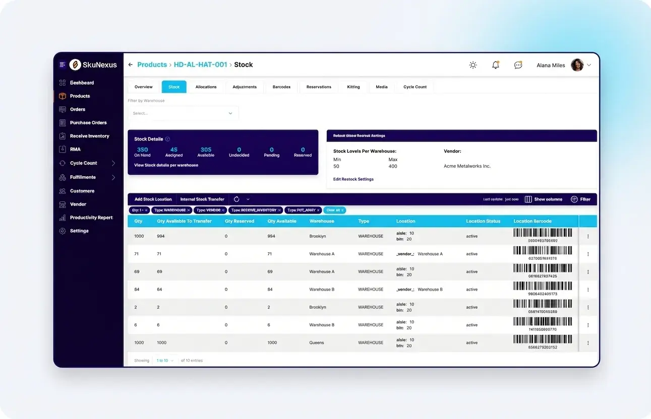 Cycle count on mobile