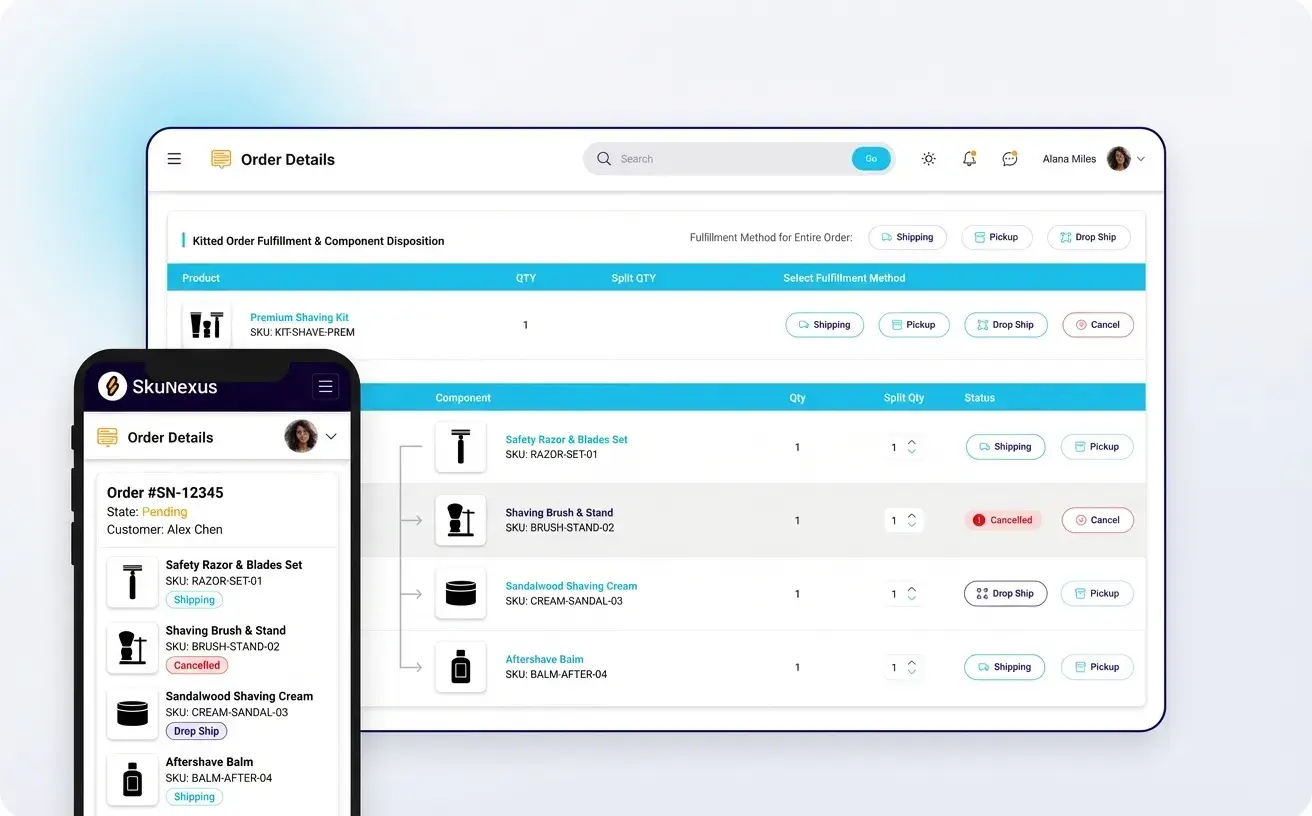 Kit return processing